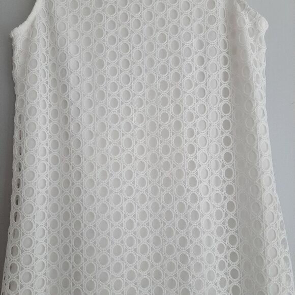 ADIVA / White Eyelet & Floral Lace Maxi Long Length Dress Sz 6 - Picture 13 of 16